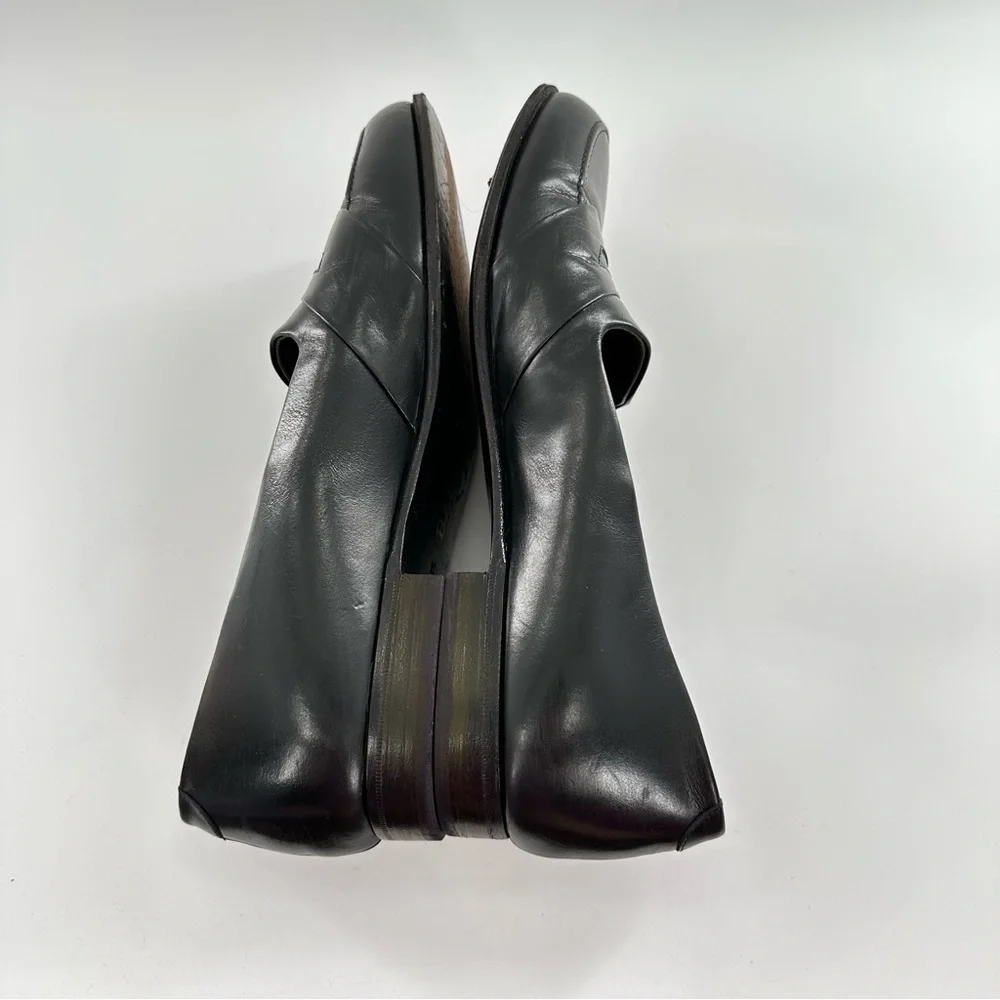 Bally mens Andrew II penny loafers size 10 black leather slip on vintage 80s 90s